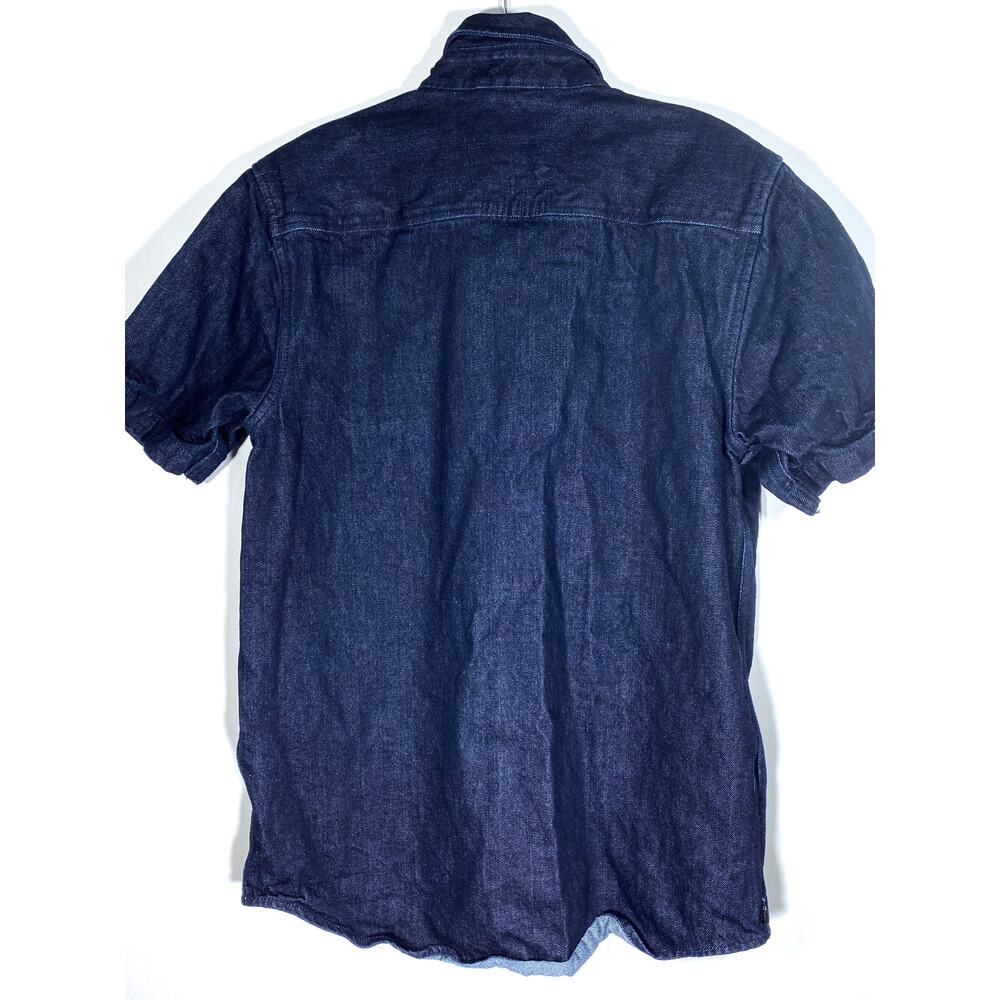 The Hundreds Denim 2 Pocket Mechanic Button Shirt Mens M Casual Skater Grunge - Picture 3 of 7